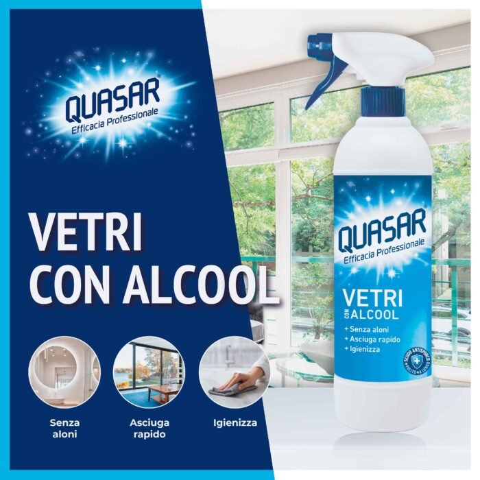Nettoyant pour vitre Quasar avec alcool – Image 2