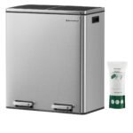 Poubelle en Aluminium 2 x 30 Litres