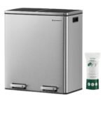 Poubelle en Aluminium 2 x 30 Litres